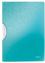 Leitz Gyorsfűző, klipes, PP, A4, LEITZ Wow ColorClip jégkék (41850051)