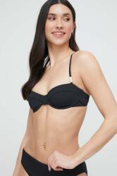 Calvin Klein bikini felső fekete, puha kosaras - fekete 75C - answear - 16 490 Ft