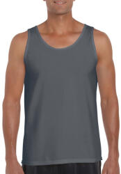 Gildan Softstyle ujjatlan férfi pamut póló, Gildan GI64200, Charcoal-XL (gi64200ch-xl)