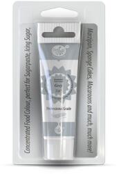 Rainbow Dust Vopsea gel profesională comestibilă în tub Grey - Gri 25 g