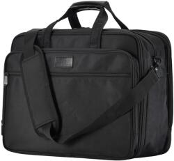 BONTOUR 17, 3" laptop táska, bővíthető üzleti aktatáska több rekeszzel és nagy oldalsó zsebbel (2108)