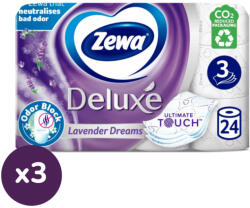 Zewa Deluxe Lavender Dreams 3 rétegű toalettpapír (3x24 tekercs)
