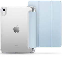 Apple iPad 10.9 (2022) / iPad 11 (2025), mappa tok, közepesen ütésálló, érintőceruza tartó, érintőceruza nélkül, átlátszó hátlap, Smart Case, TP SC Pen Holder Hybrid, világoskék - mobilkozpont