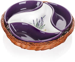 BANQUET Bol din ceramică pentru servire din 4 piese LAVENDER, BANQUET Tava
