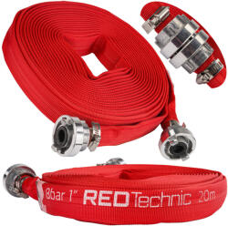 Red Technic Tüzoltó tömlő gyorscsatlakozóval 1" 20M 8 BAR RTWS0065 (RTWS0065)