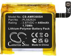 Cameron Sino Akkumulátor Amazfit GTR 3 és GTR 3 Pro készülékhez, 440 mAh, Li-Pol (CS-AMR300SH) - sunnysoft