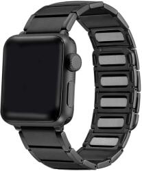 XPRO Apple Watch rozsdamentes acél szíj mágneses csattal 42mm / 44mm / 45mm fekete (126559)