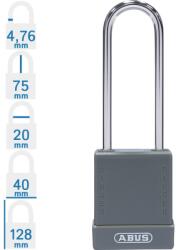 ABUS 76IB/40HB75 LOTO munkavédelmi kizáró lakat - Szürke - 848599 (848599)