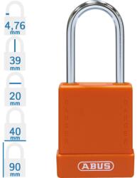 ABUS 76BS/40 LOTO munkavédelmi kizáró lakat - Narancssárga - 847851 (847851)