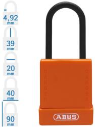 ABUS 76PS/40 LOTO munkavédelmi kizáró lakat - Narancssárga - 848117 (848117)