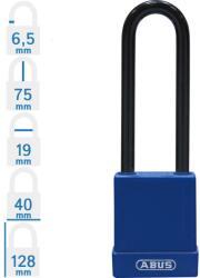 ABUS 76/40HB75 LOTO munkavédelmi kizáró lakat - Kék - 848285 (848285)