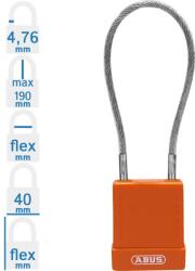 ABUS 76/40CAB40 KA - Egységkulcsos lakat (Több lakat azonos kulccsal) - Narancs