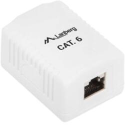 Lanberg Falon kívüli aljzat CAT. 6 FTP árnyékolt 1xRJ45 fehér (OS6-0001-W) - cyberdepo