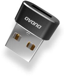 Dudao Convertor USB tip C la conector adaptor USB, Dudao, Negru