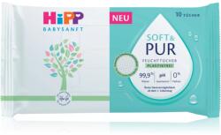 HiPP Soft & Pur nedves tisztító törlőkendők gyermekeknek születéstől kezdődően 10 db