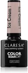 Claresa SoakOff UV/LED Color Ice Cream lac de unghii sub forma de gel culoare 1 5 g