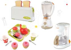 Smoby Set prăjitor de pâine Smoby Mini Tefal aparat de cafea Tefal, mixer Tefal şi set de ceai Cheef Cook (SM310504-2) Bucatarie copii