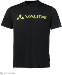 VAUDE Logo póló, fekete/sárga (L)