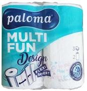 Paloma KT MULTI FUN 3 rétegű 145lap színes 2 tekercs/csomag papírtörlő (PHPT) - officedepot