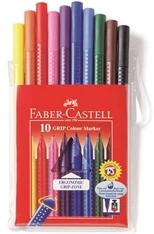 Faber-Castell Grip 10db-os vegyes színű filctoll készlet (P3022-0600) - officedepot