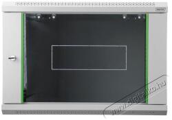 ASSMANN 19" 460x540x400 9U lapraszerelt üvegajtós szürke fali rack szekrény (DN-19 09-U-S-1)