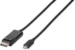 Vivanco Кабел Vivanco - 45527, USB-C/DisplayPort, 1.5m, черен (45527)