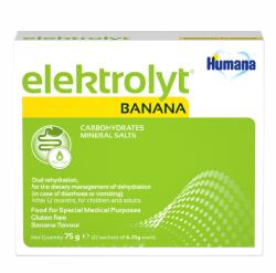 Humana Elektrolyt cu Banane, 12 plicuri, Humana