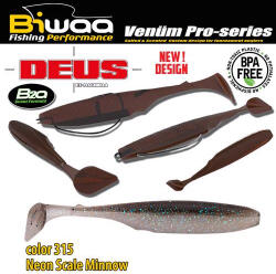 Biwaa DEUS 6" 15cm 315 Neon Scale Minnow (B001382) - koi-farm