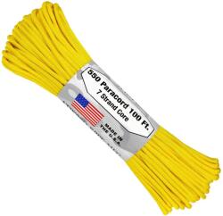 Atwood Rope Mfg ARM 550 PARACORD 100' Yellow S04-YELLOW (S04-YELLOW)