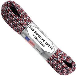 Atwood Rope Mfg ARM 550 PARACORD 100' Piros Terepmintás C05-PIROS TEREPMINTÁS (C05-RED CAMO)