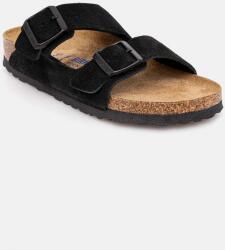 Birkenstock papuci din piele Arizona SFB femei, culoarea negru, 951323 PPY8-KLD0R5_99X