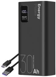 OBAL:ME CSOMAGOLÁS: ME EnergyPulse Powerbank 30000mAh 22, 5W fekete