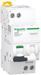 Schneider Electric ACTI9 iCV40 Áramvédős kismegszakító, AC osztály, 1P+N, C, 10A, 4.5kA, 30mA (A9DE2610) (A9DE2610)