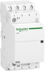 Schneider Electric ACTI9 iCT20A kontaktor, 50Hz, 4NO, 220-240VAC (A9C22824) (A9C22824)