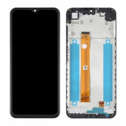 Ulefone Note 12 előlap keret, lcd kijelző és érintőpanel, fekete (gyári)