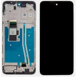 Motorola Moto G54 Előlap Keret+LCD Kijelző+Érintőpanel, MidnightBlue, Fekete (5D68C23304) Gyári, Service Pack