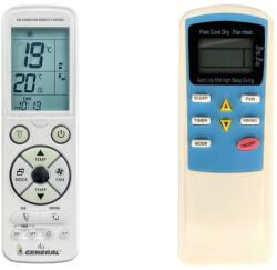 General TCL Klimaire, Conia, Airmaster, Ayre, Ballu, Soleus Air GYKQ-05, GYKQ-10E, GYKQ-11E, GYKQ-12E, CA24001 - luxus háttérvilágítású távirányító