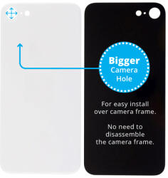 Apple iPhone SE (3rd Gen 2022) - Hátsó Ház Üveg Nagyobb Kamera Nyílással (Starlight), Starlight