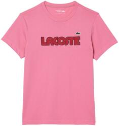 Lacoste Ultra Dry Jersey Sports T-Shirt With Logo - Rózsaszín
