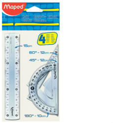 Maped vonalzókészlet (4 részes) mini set/ műanyag (MA242815)