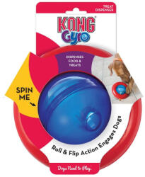KONG Gyro Medium 17cm jutalomfalattal tölthető interaktív játék (KONGPGY1E)