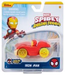 Jazwares Masinuta Spidey si prietenii - Iron man, Metal, Multicolor, 7, 5 cm (0191726509257)