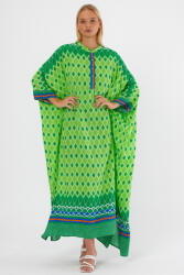 Vale Woman Rochie verde oversize, cu imprimeu geometric, cu romburi Talie unica