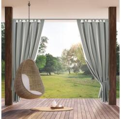 EUROFIRANY Garden vízálló kerti függöny elkötővel Ezüst 155x220 cm