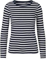 Neutral Hosszú ujjú női póló organikus Fairtrade biopamutból - Fehér / sötétkék | 2XL (NE-O81050-1000212329)