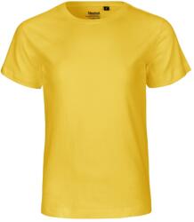 Neutral Rövid ujjú gyerek póló organikus Fairtrade biopamutból - Sárga | 116/122 (NE-O30001-1000133041)