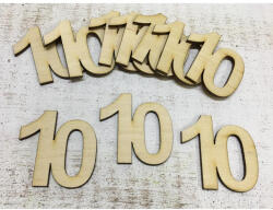 Natúr fa - Évfordulós számok 10-es 10db/csomag - papelito