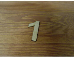  Natúr fa - Számok 1-es 10db/csomag - feliratokhoz és dekorációhoz