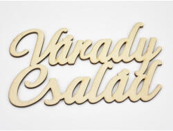  Natúr fa - Egyedi összekapcsolt 2 soros felirat 5cm magas /betű - feliratokhoz és dekorációhoz