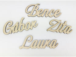  Natúr fa - Egyedi felirat kívánság szerint 5cm magas /betű - feliratokhoz és dekorációhoz